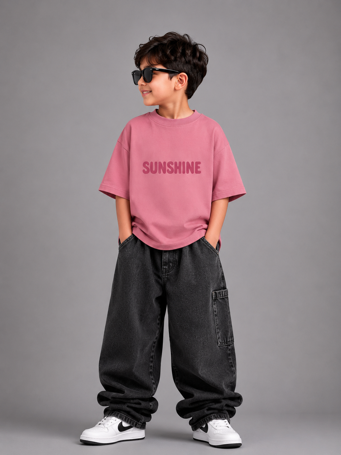 Retro Sunshine Oversized T-Shirt