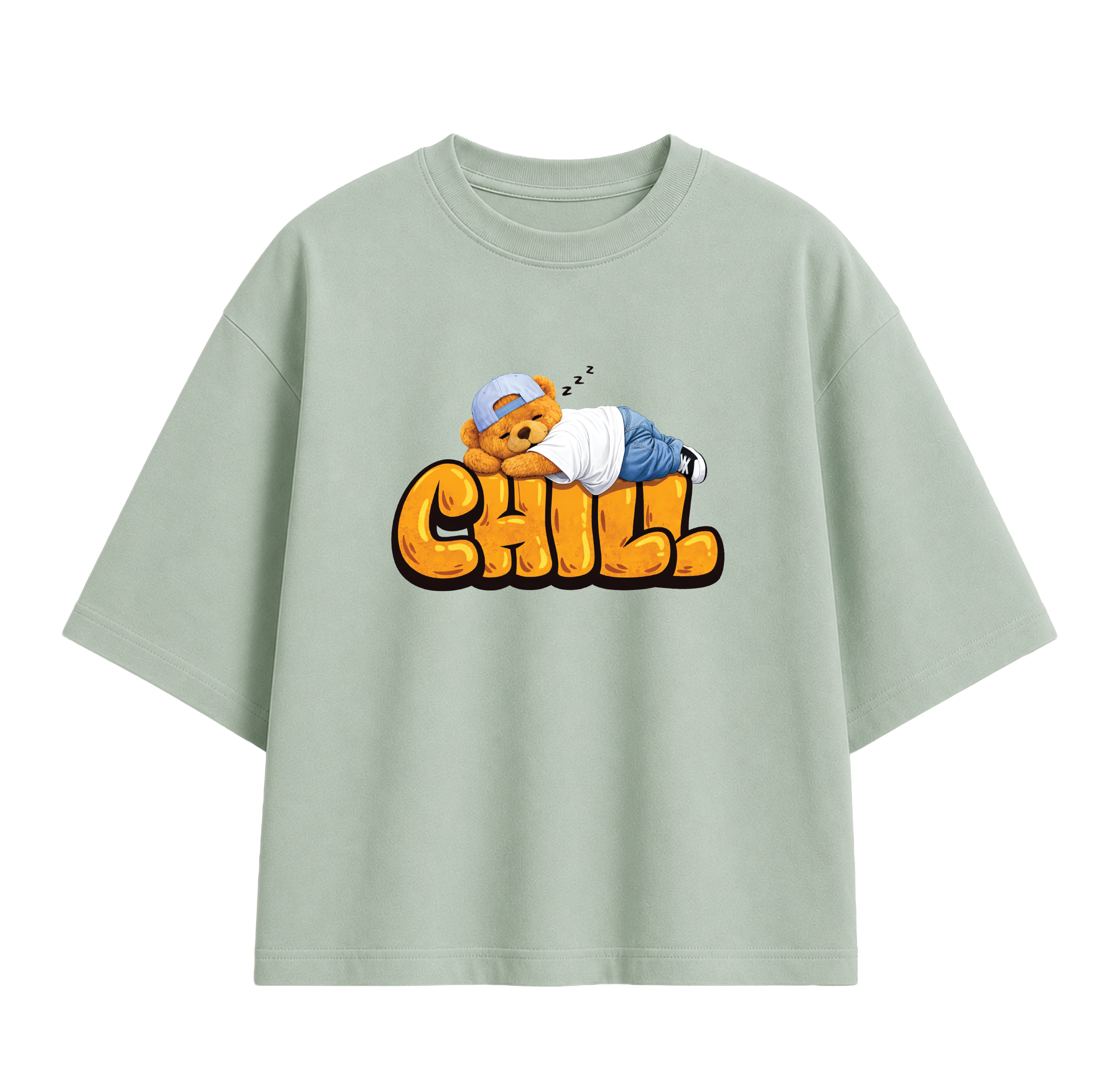 Unisex Oversized T-shirt "Bearly Awake"