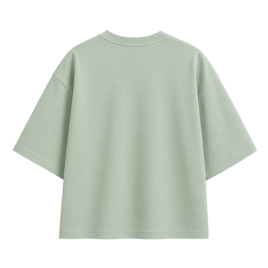 Unisex Oversized Solid T-shirt – Sage Green