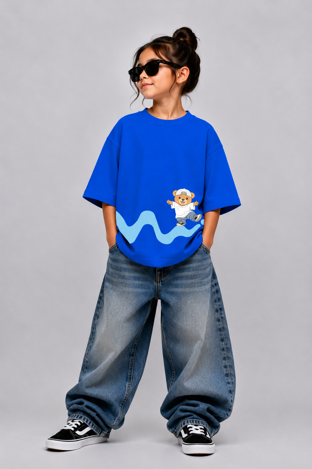 Happy Hop Bear Oversized T-Shirt