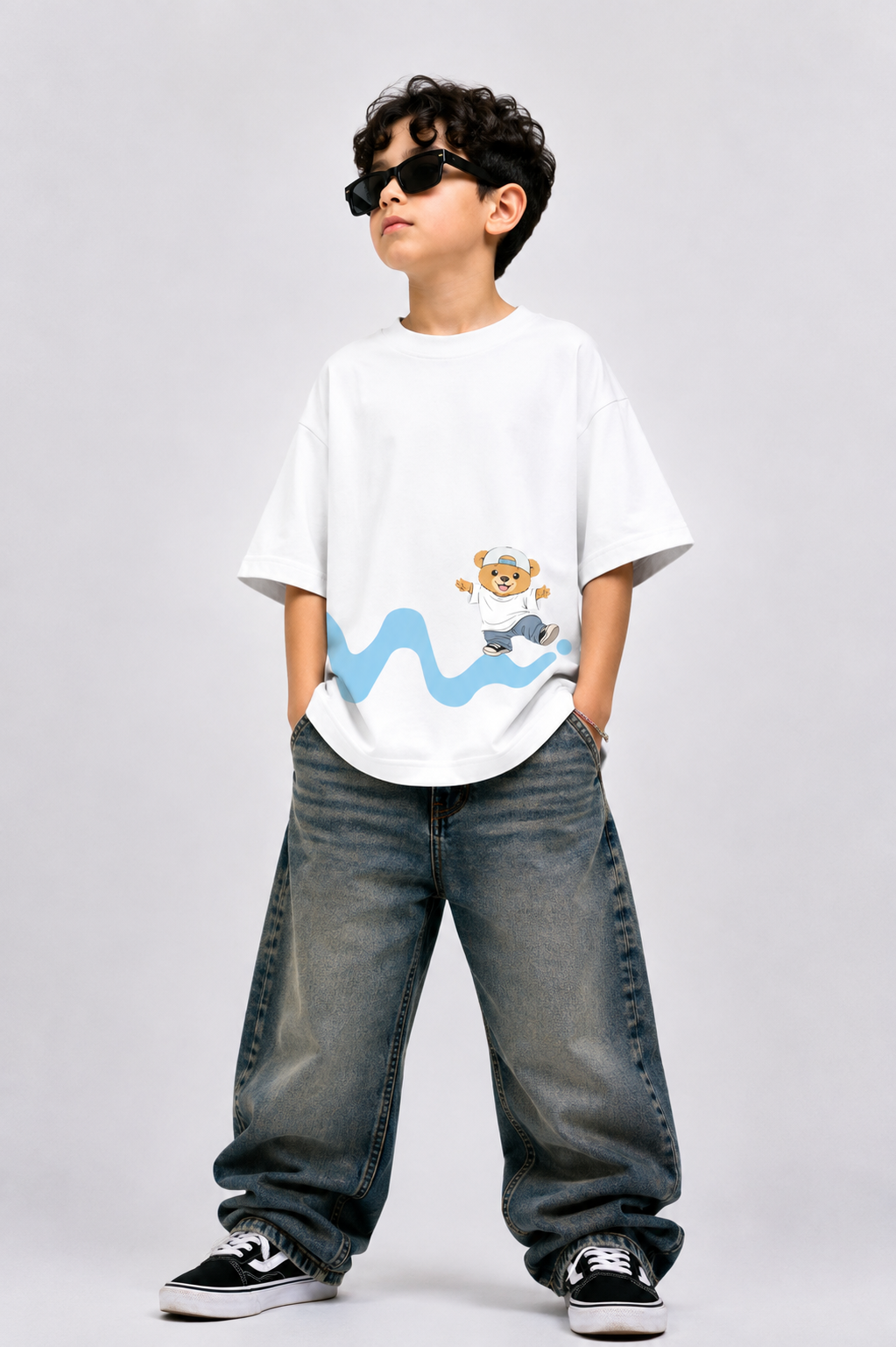 Happy Hop Bear Oversized T-Shirt