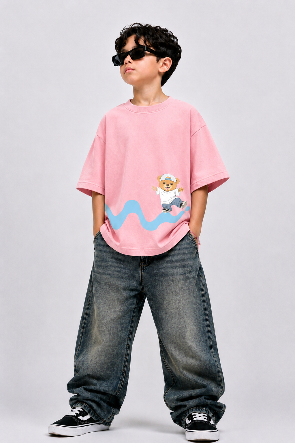 Happy Hop Bear Oversized T-Shirt