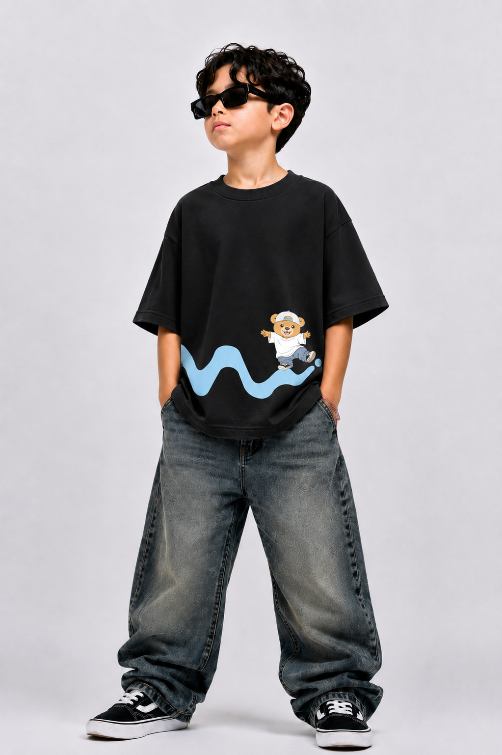 Happy Hop Bear Oversized T-Shirt