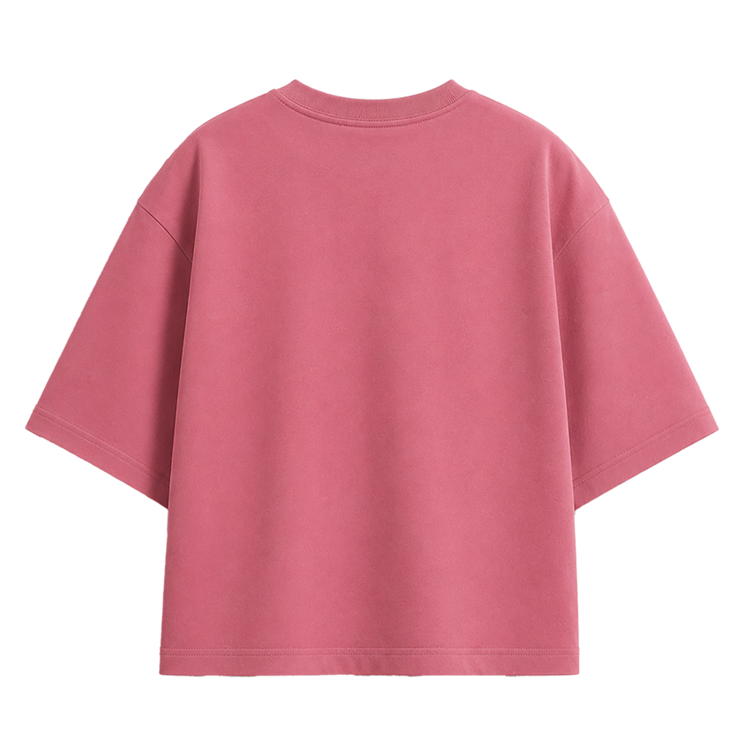 Unisex Oversized Solid T-shirt – Dust Pink