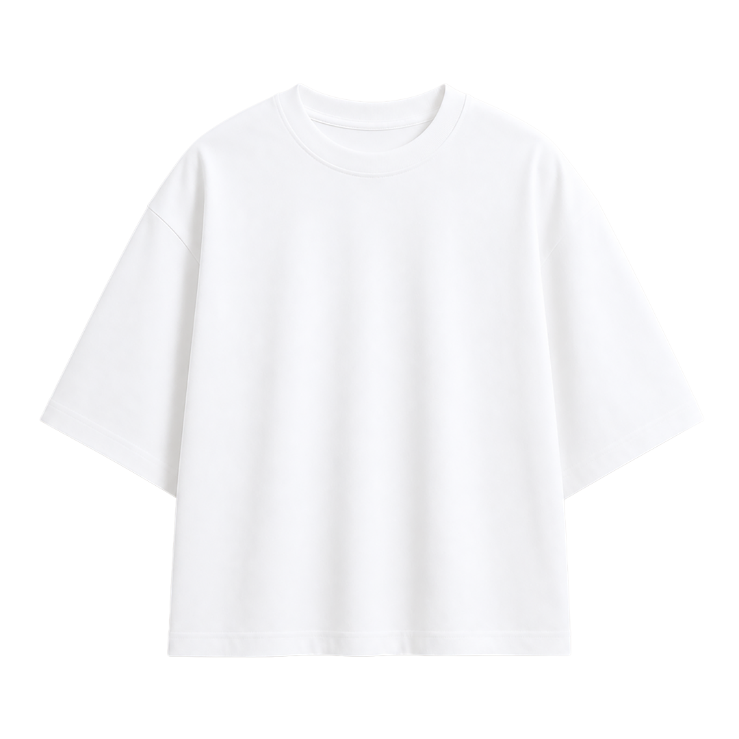 Unisex Oversized Solid T-shirt – White