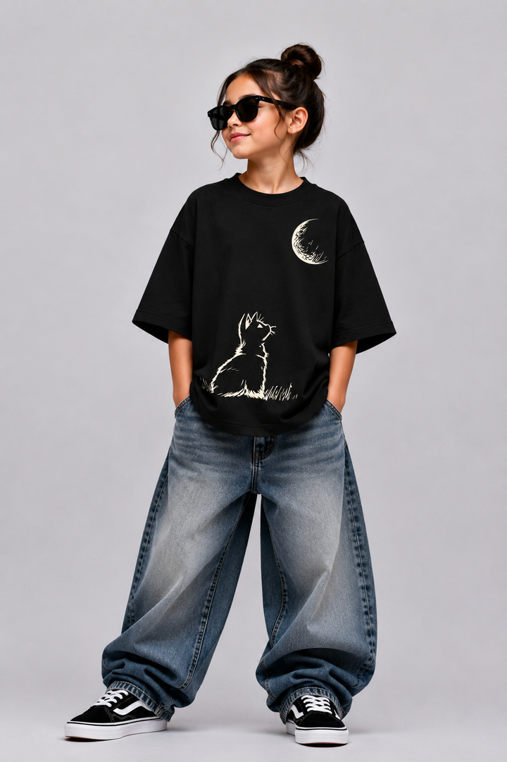 Moon Light Buddy Oversized T-Shirt