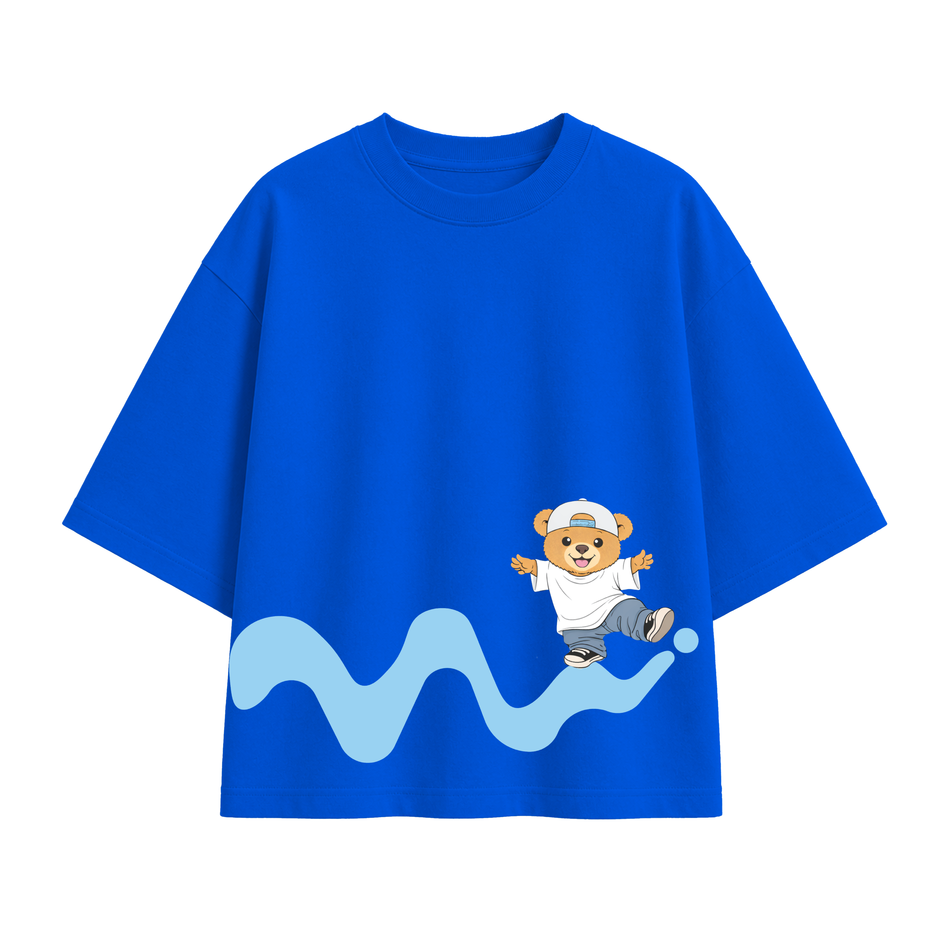 Unisex Oversized T-shirt "Happy Hop Bear"