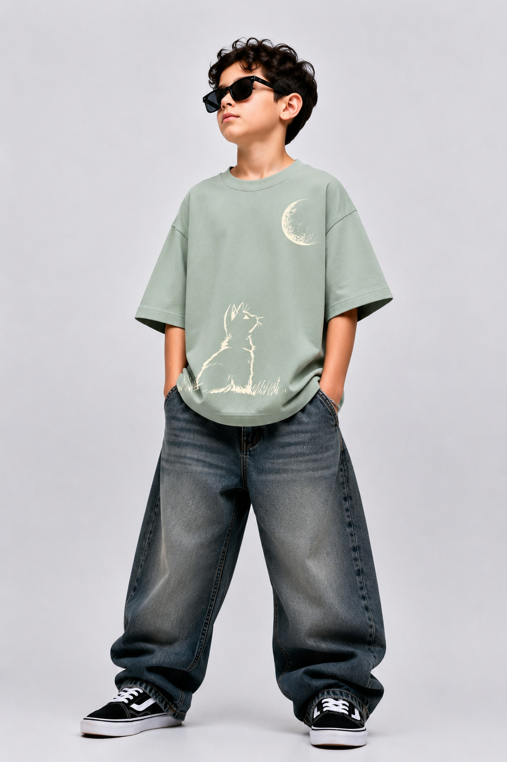 Moon Light Buddy Oversized T-Shirt