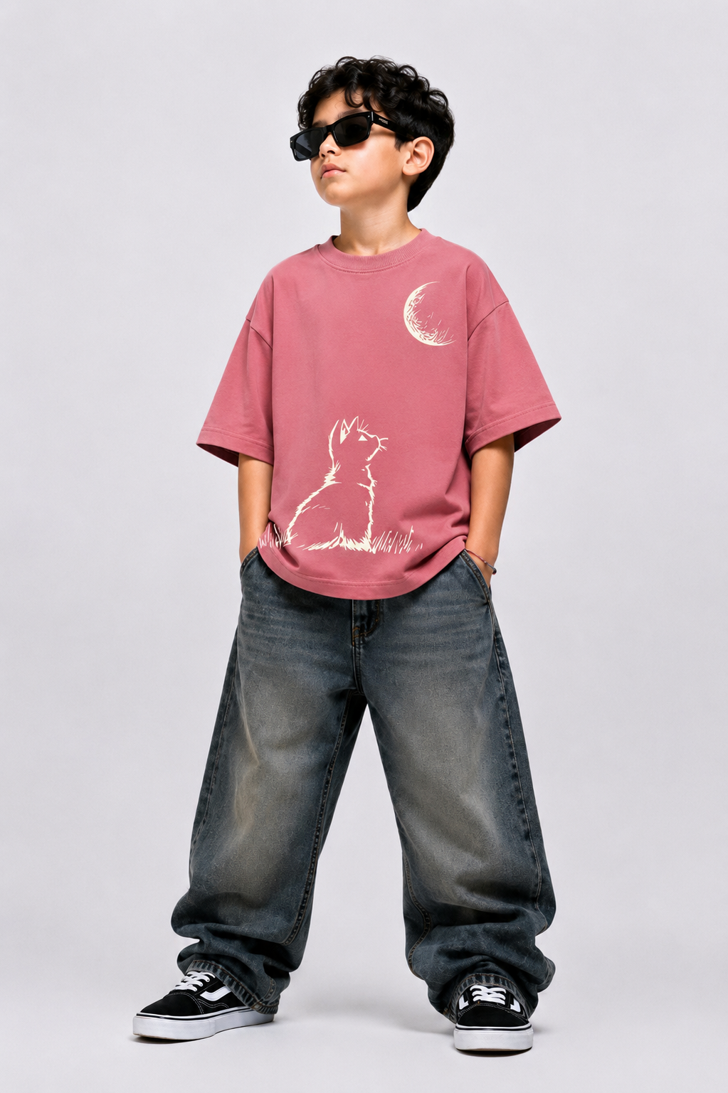 Moon Light Buddy Oversized T-Shirt