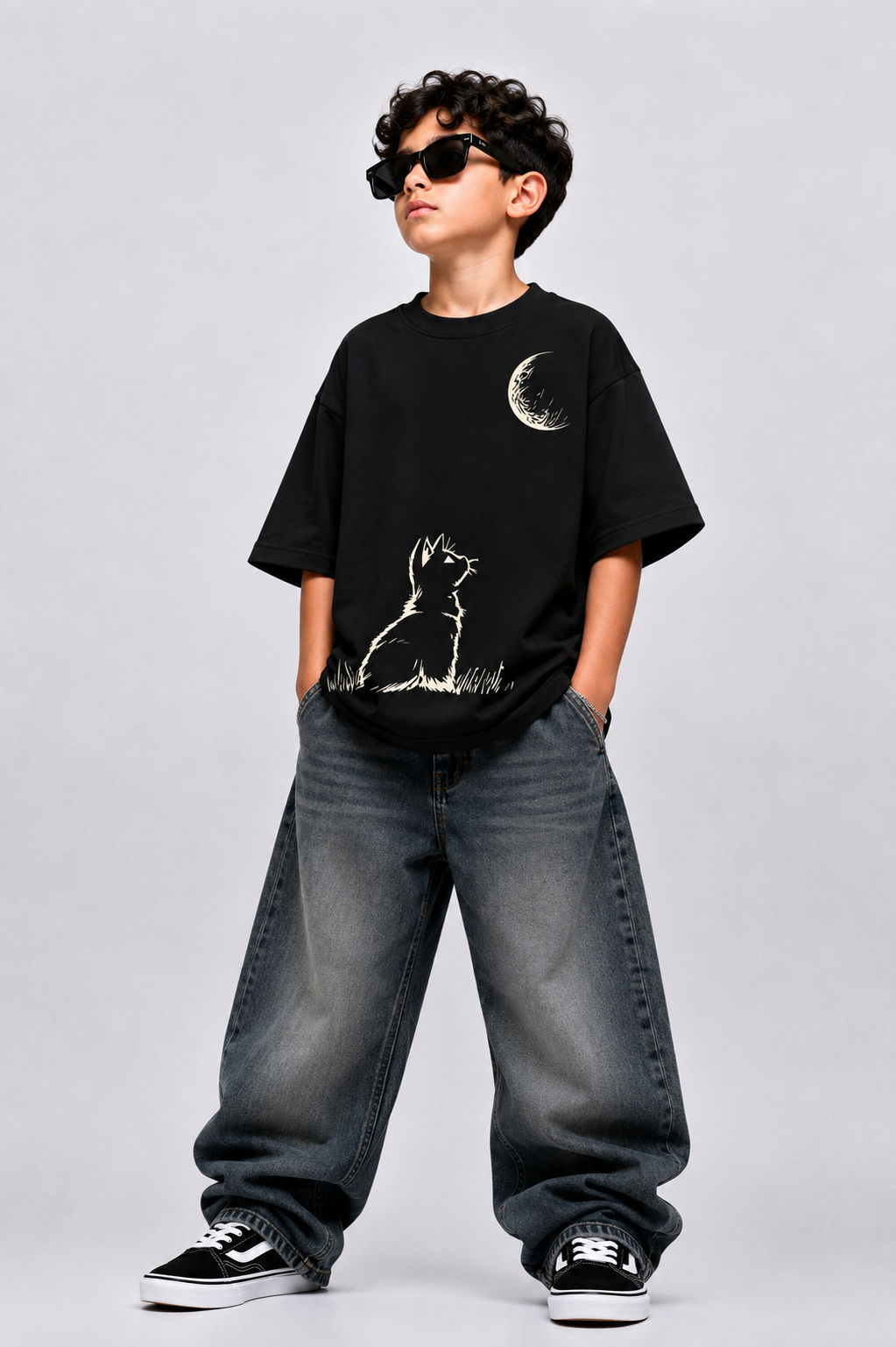 Moon Light Buddy Oversized T-Shirt